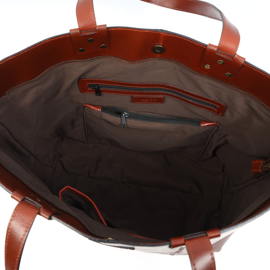 Premium Leather Tote Bag – Stylish, Spacious & Durable. BG-1613 Pack of 25