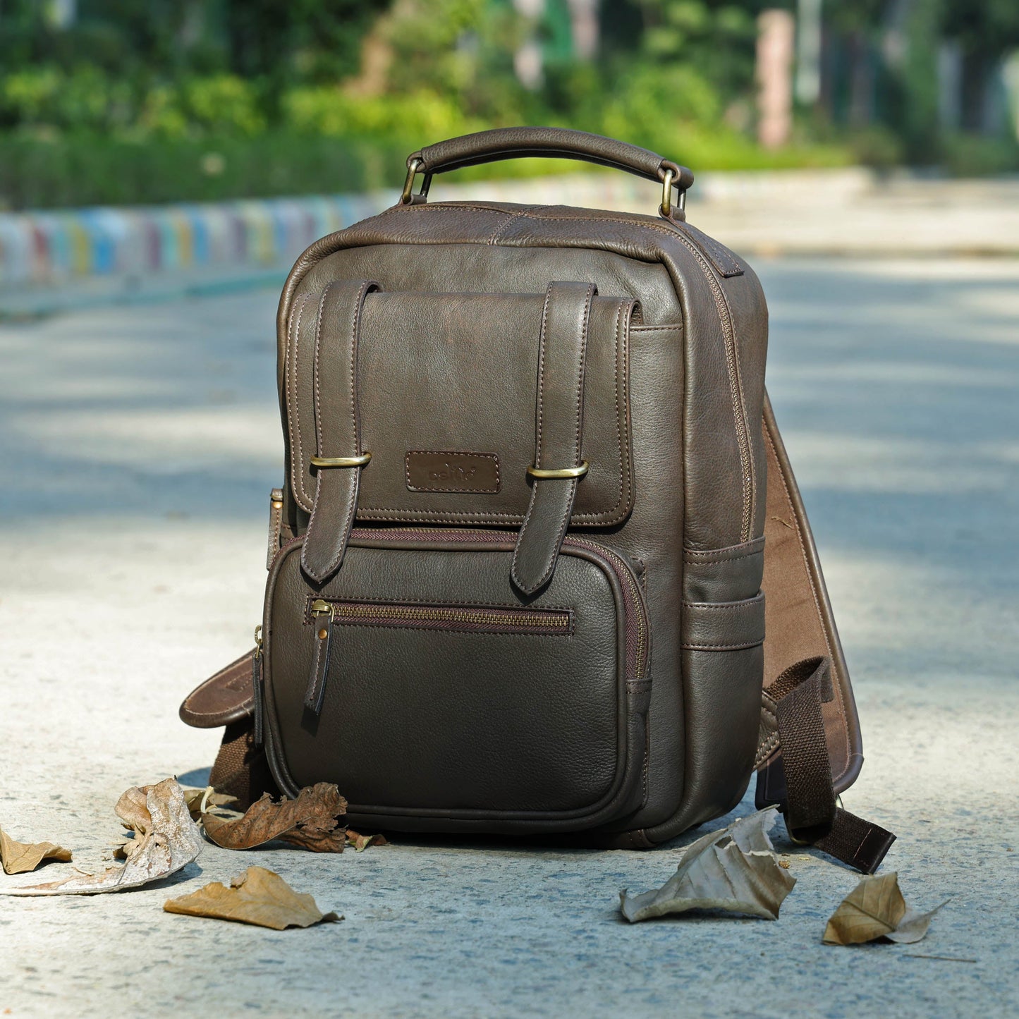 Compact & Stylish Leather Unisex Small Backpack – Perfect for Everyday Use. Art: BG-1610-S Pack of 25