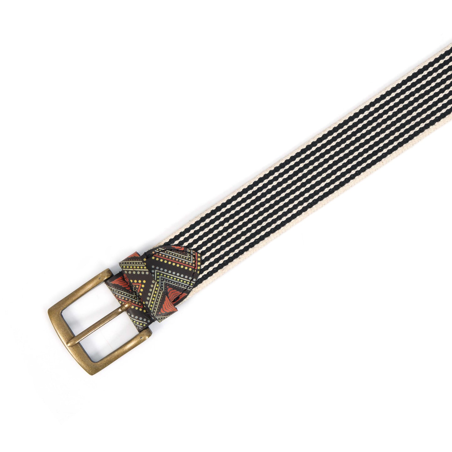 Premium Leather Belt with Webbing – 38mm. LB-832 Pack of 50