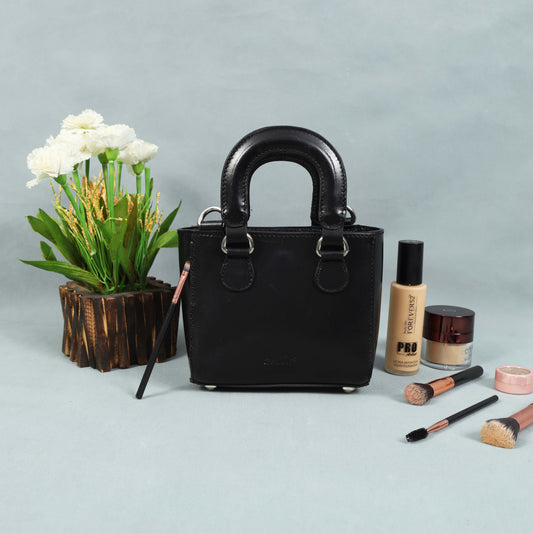 Brown&Black Leather Sling Bag: Elevate Your Urban Style, Art: BG-1569 Pack of 25