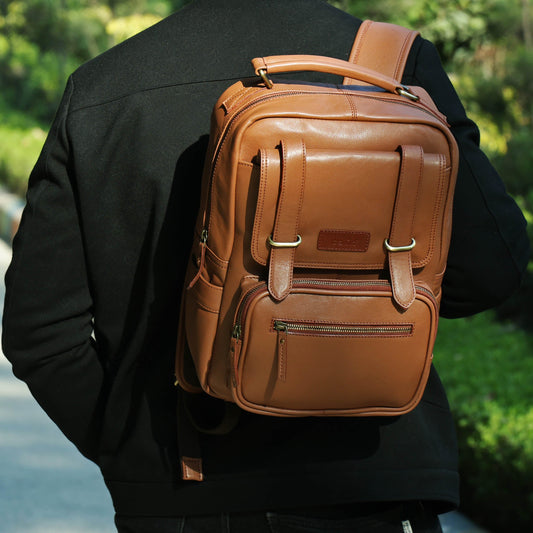 Compact & Stylish Leather Unisex Small Backpack – Perfect for Everyday Use. Art: BG-1610-S Pack of 25