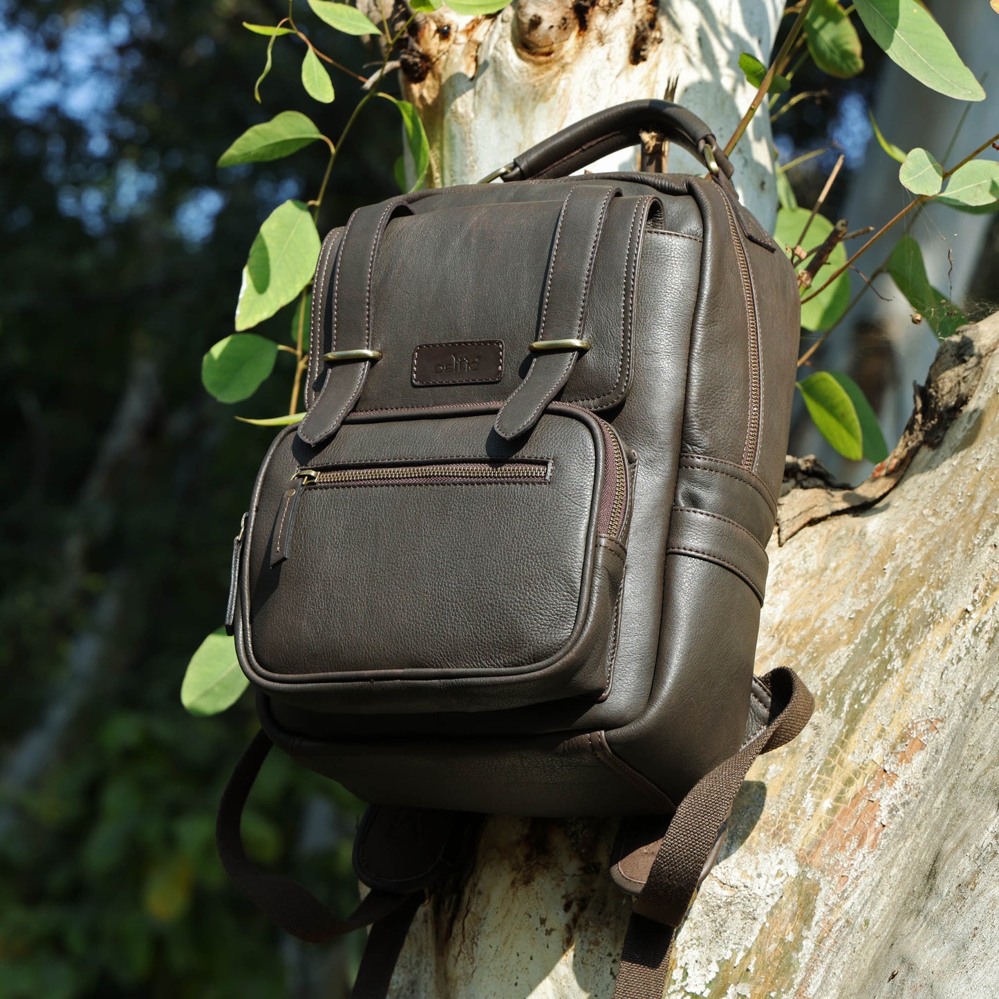 Compact & Stylish Leather Unisex Small Backpack – Perfect for Everyday Use. Art: BG-1610-S Pack of 25