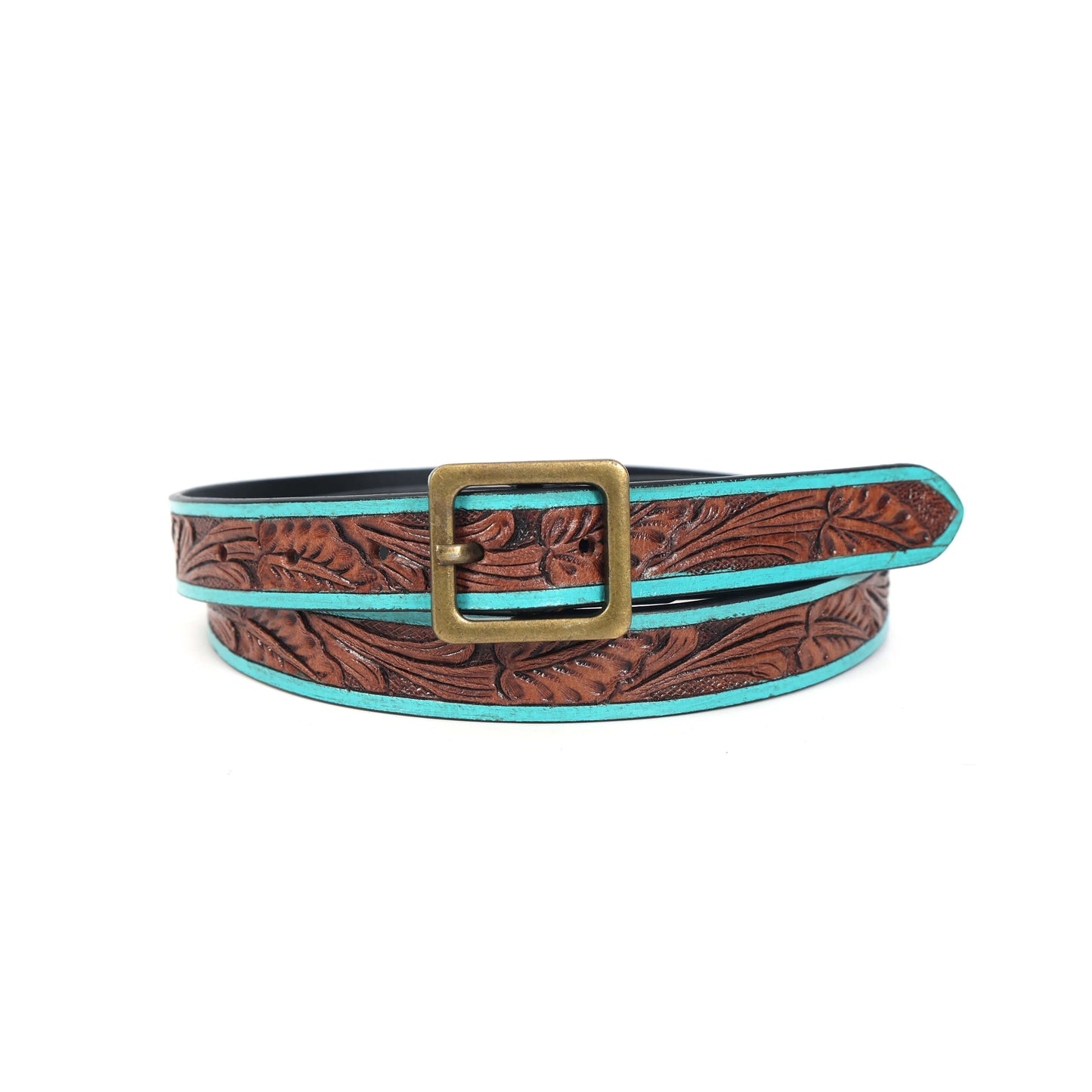 Hand-Carved Leather Belt – Stylish and Unique Handmade Design for Men and Women. LB-839 Pack of 50
