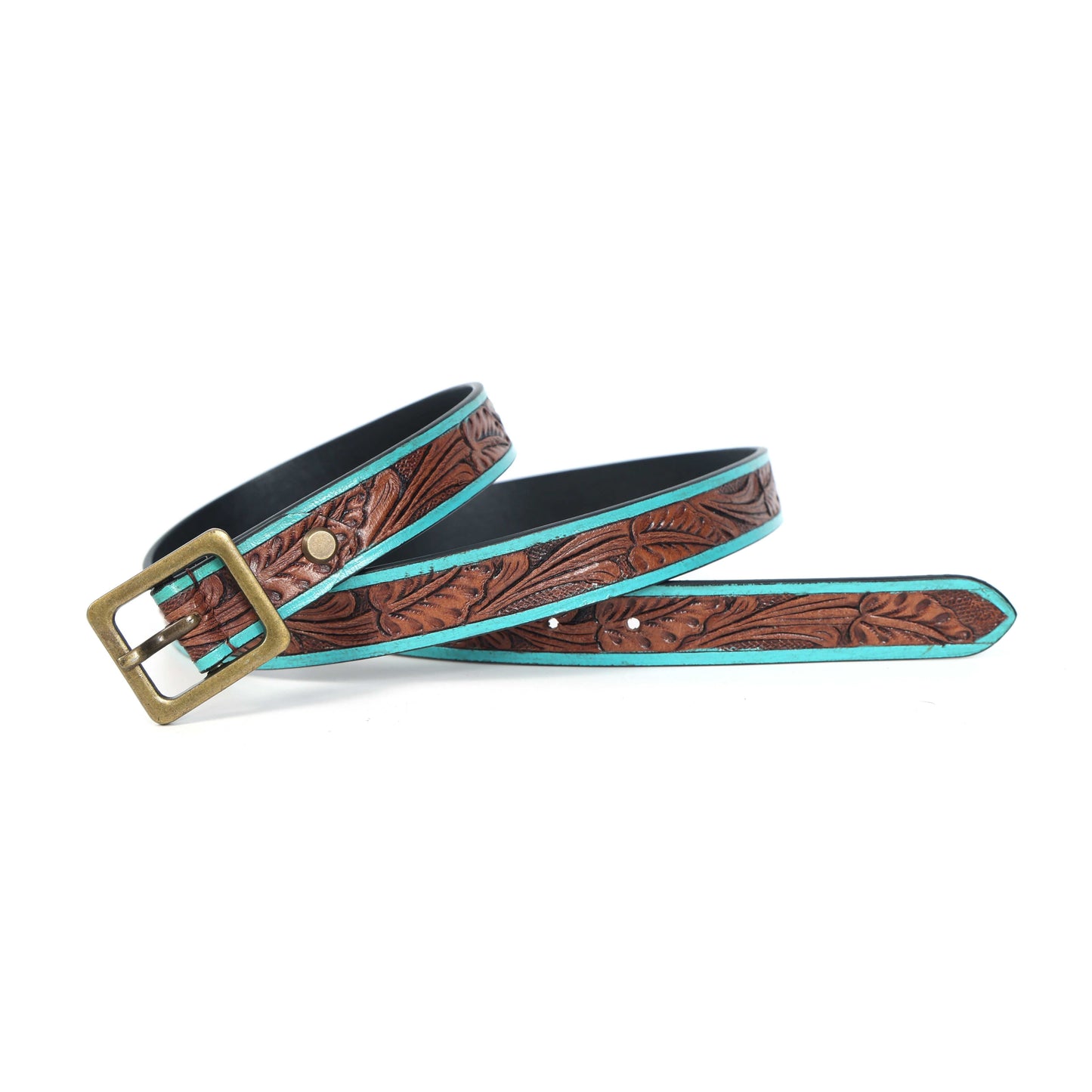 Hand-Carved Leather Belt – Stylish and Unique Handmade Design for Men and Women. LB-839 Pack of 50
