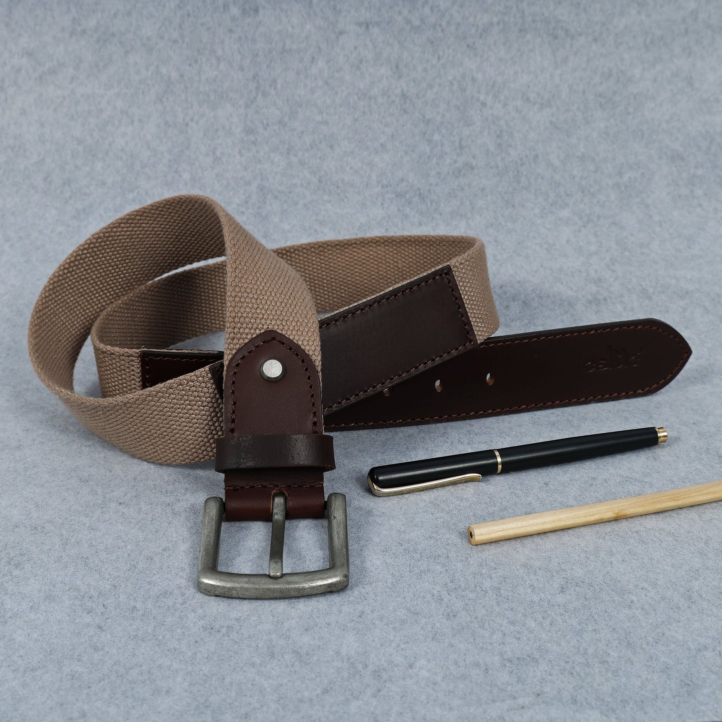 Premium Leather Belt with Webbing – 35mm Wide. LB-831 Pack of 50
