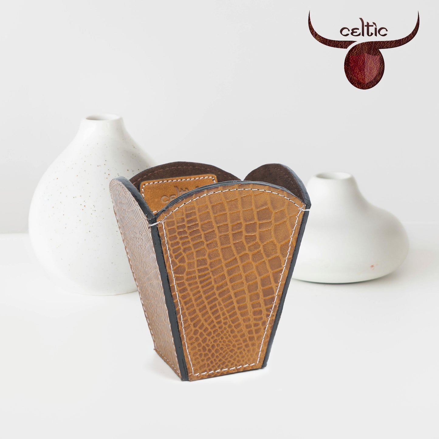 "Luxury Leather Pen Holder | Stylish Desk Organizer for Office & Home" Art:-LP-02 Pack of 25