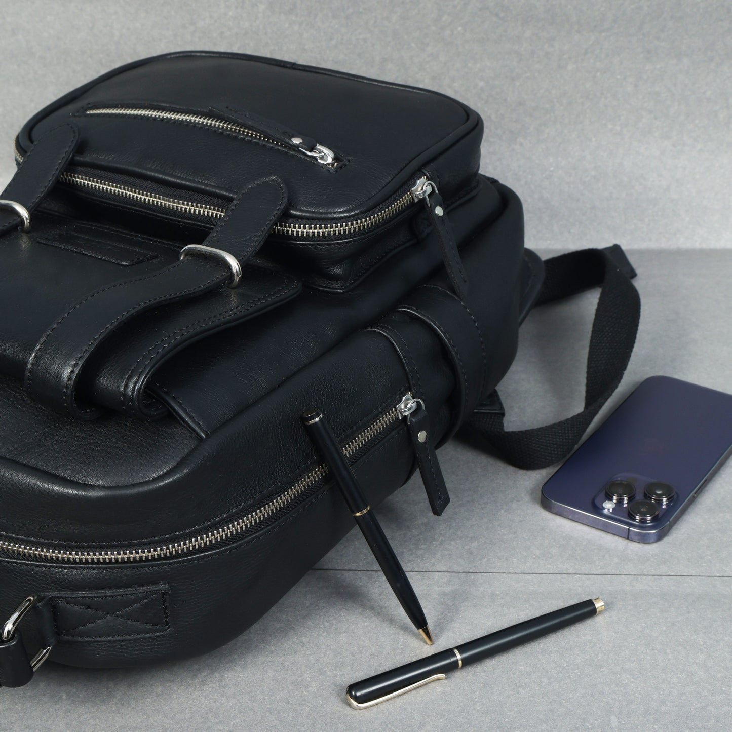 Compact & Stylish Leather Unisex Small Backpack – Perfect for Everyday Use. Art: BG-1610-S Pack of 25