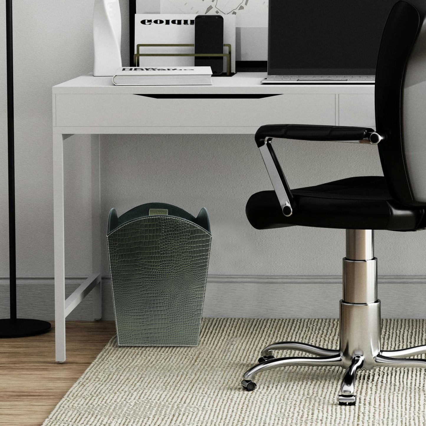 Premium Leather Dustbin for Office Use – Stylish & Functional Waste Solution Art: LD-02 Pack of 25