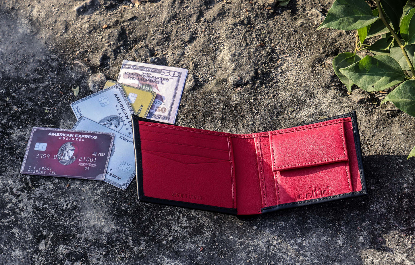 Premium Leather Wallet, Art:- LA-1414 Pack of 50