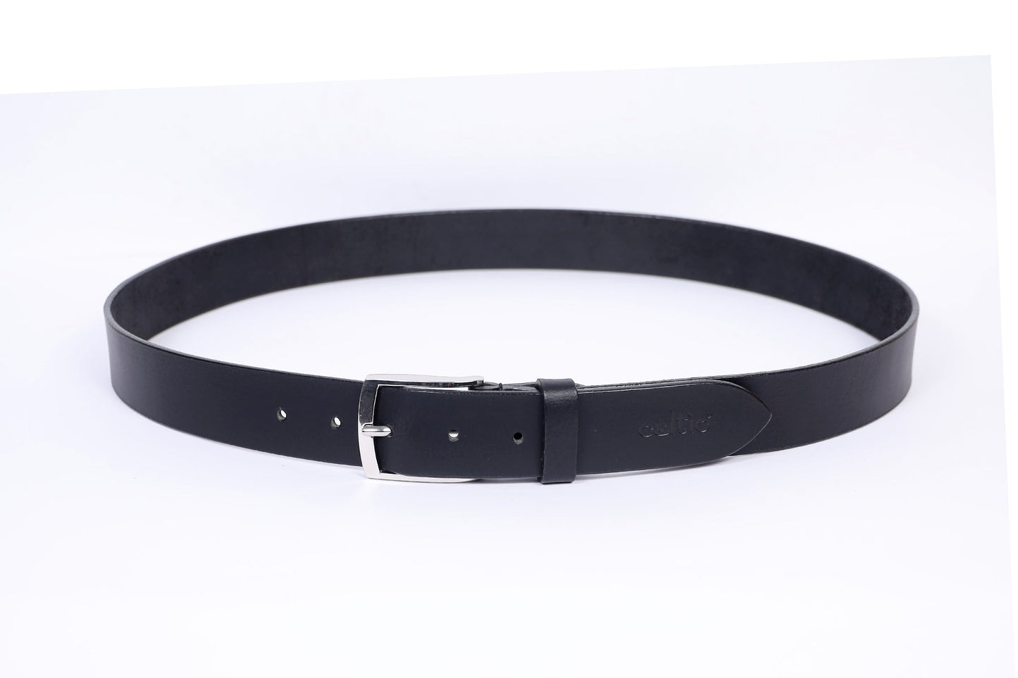 35MM Black Premium Leather Belt, Art: LB-745 Pack of 50
