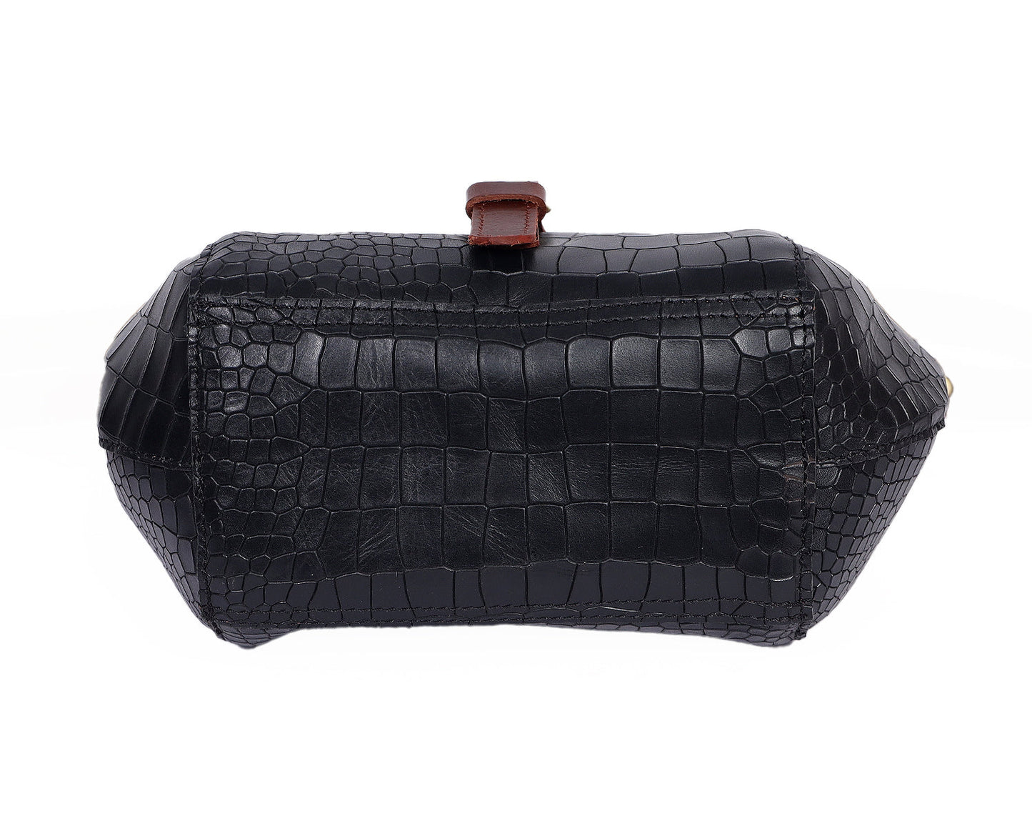 Elevate Your Style with Our Black Croro Leather Sling Bag. Art: BG-1460 Pack of 25