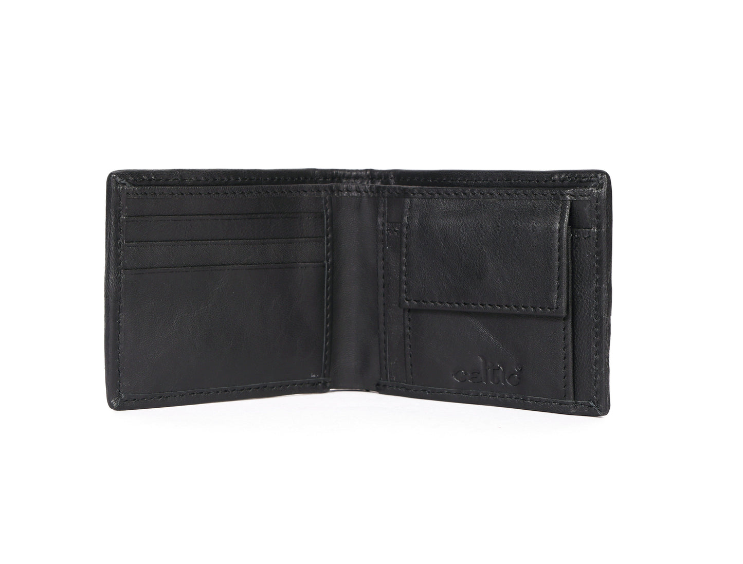 Black Braided Leather Wallet, Art:- LA-1409 Pack of 50