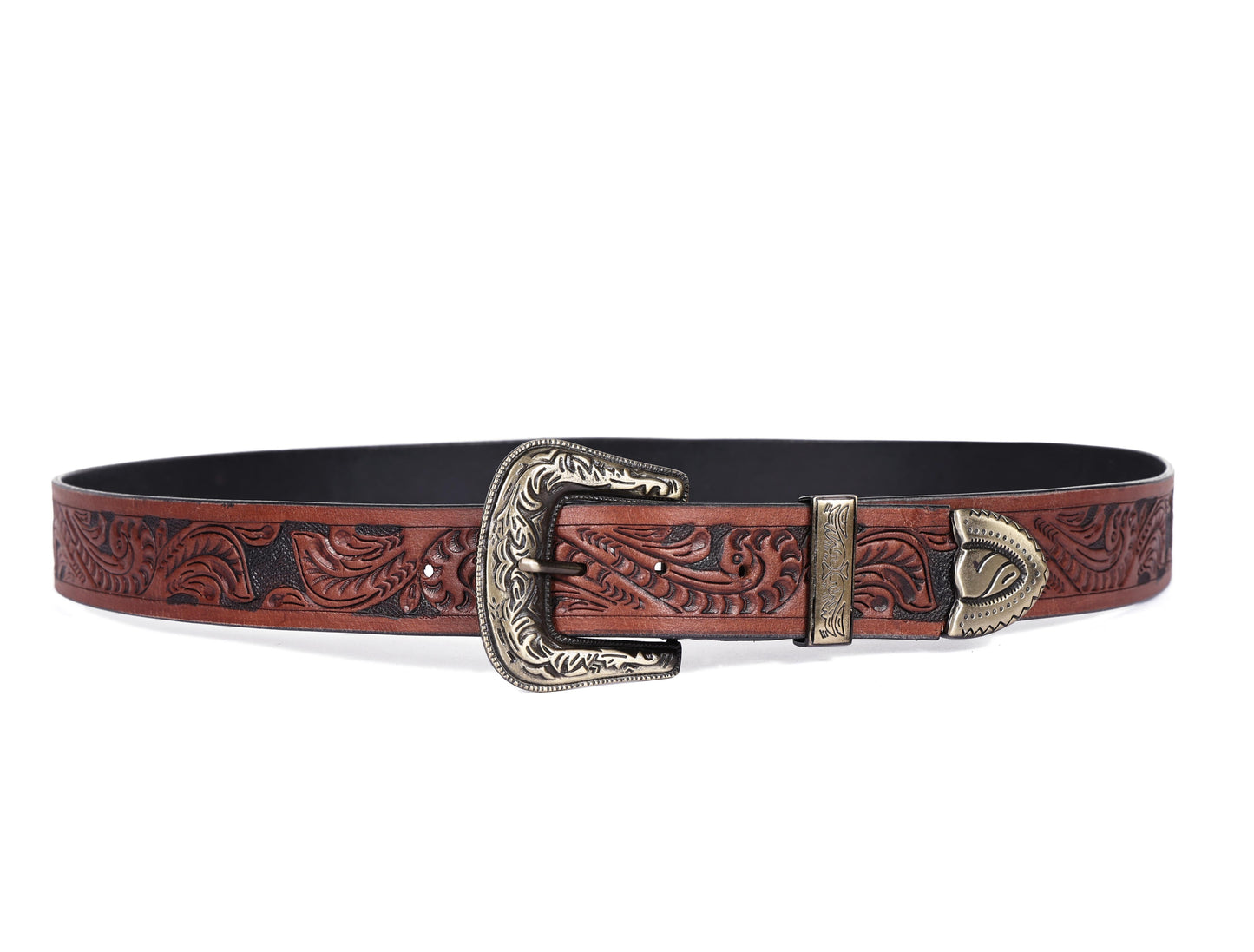 "Artisanal Mastery: Hand-Carved Leather Belts for Timeless Style" Art: LB-811 Pack of 50