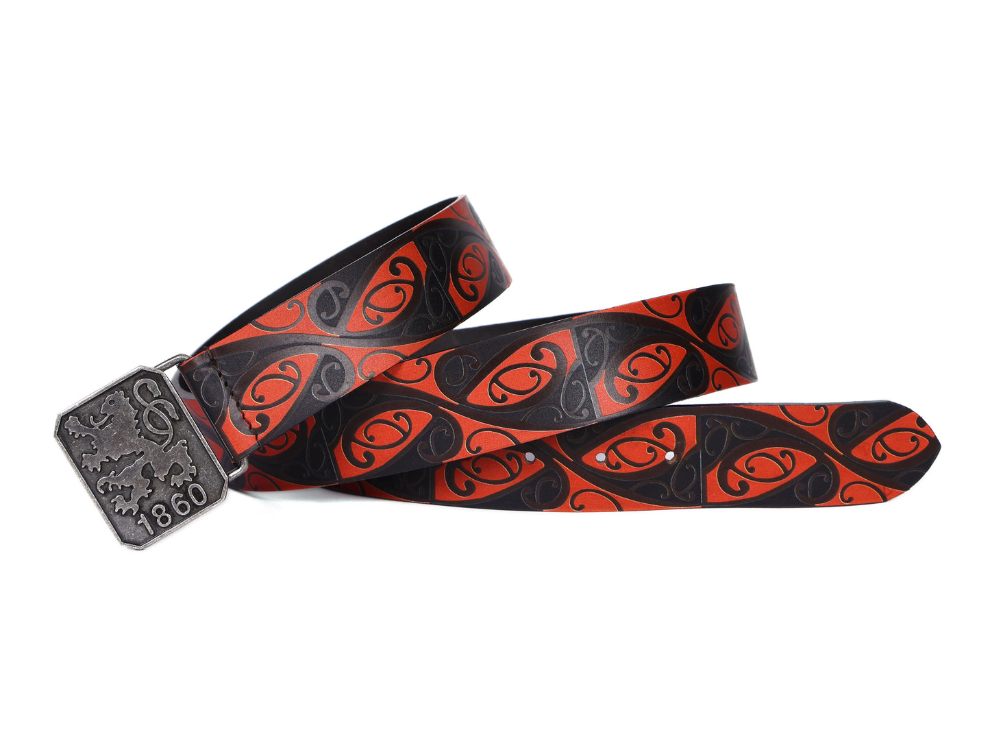 "Bold & Bright: Leather Orange Printing Belts for Statement Style" Art: LB-820 Pack of 50