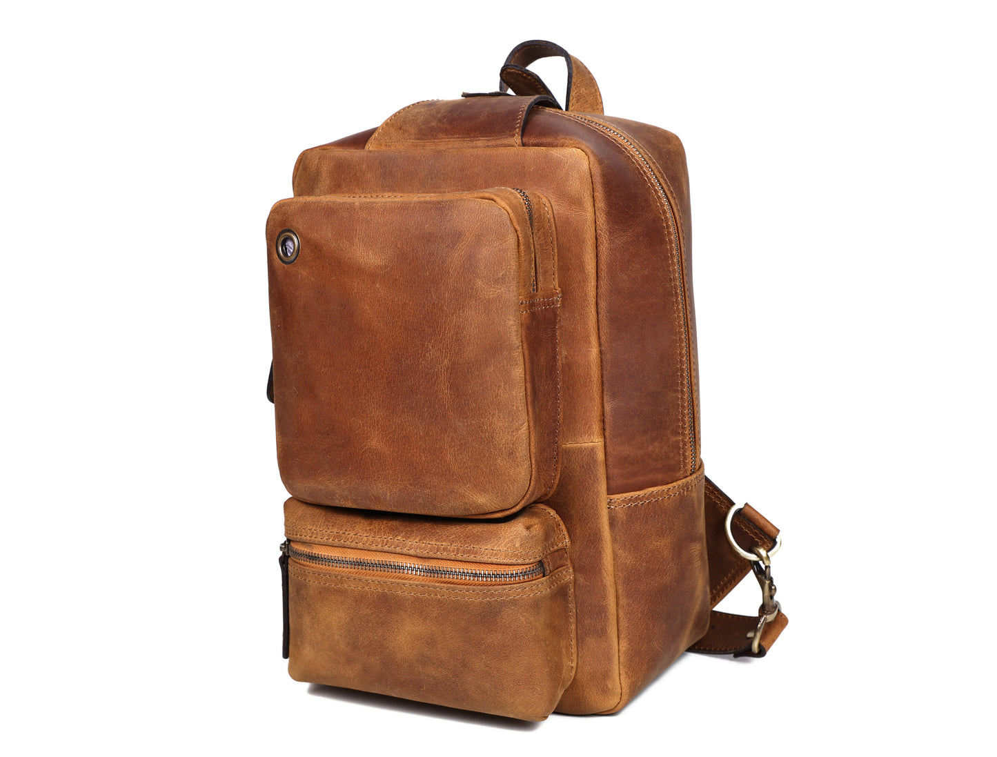 Premium Brown Leather Crossbody Bag, Art: BG-1616 Pack of 25