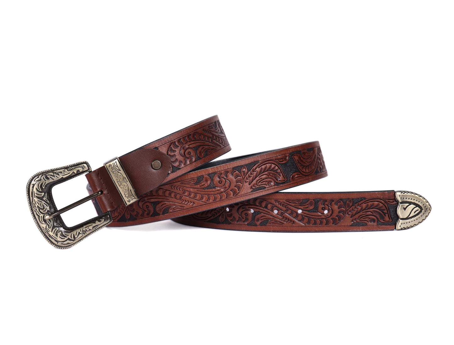 "Artisanal Mastery: Hand-Carved Leather Belts for Timeless Style" Art: LB-811 Pack of 50