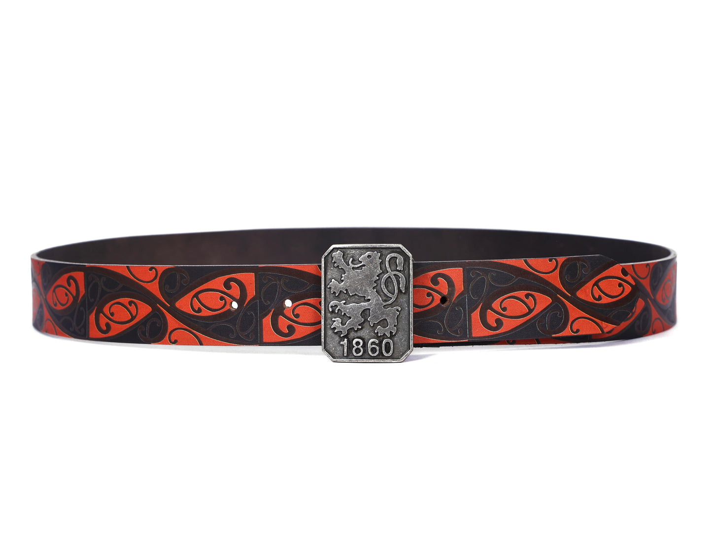 "Bold & Bright: Leather Orange Printing Belts for Statement Style" Art: LB-820 Pack of 50