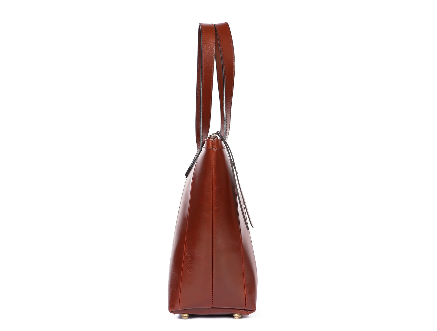 Brown Leather Tote Bag, handcrafted with love in India, Art: BG-1577 Pack of 25