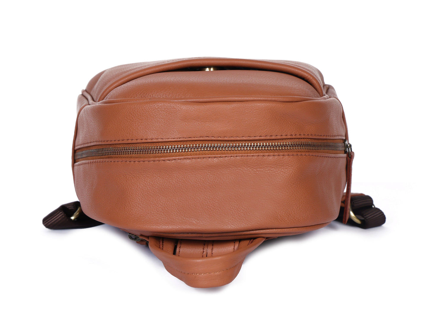 Tan NDM Leather Backpack: Elevate Your Style with Timeless Elegance. Art: BG-1580 Pack of 25