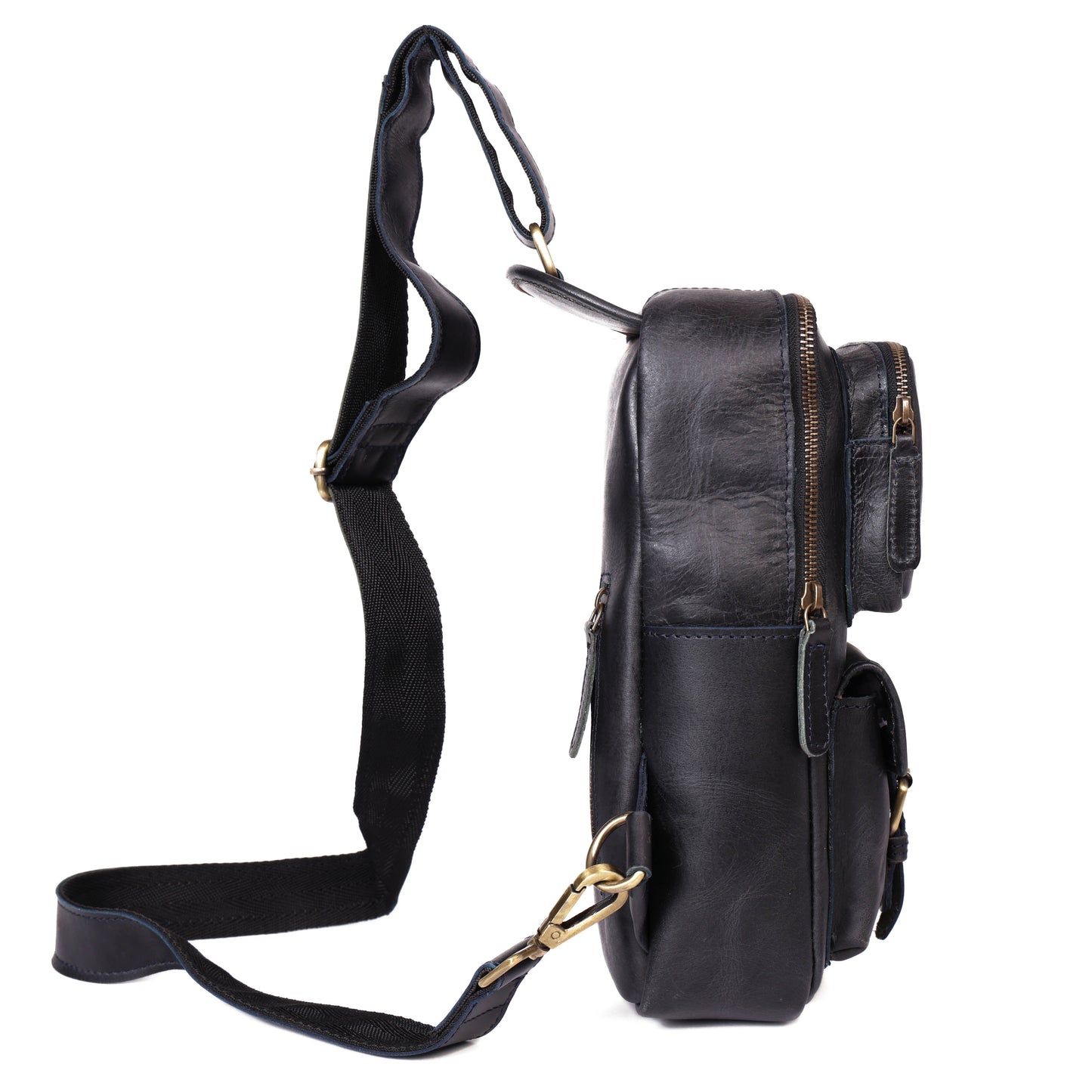 Brown Small Crossbody Leather Bag" Art: BG-1617 Pack of 25