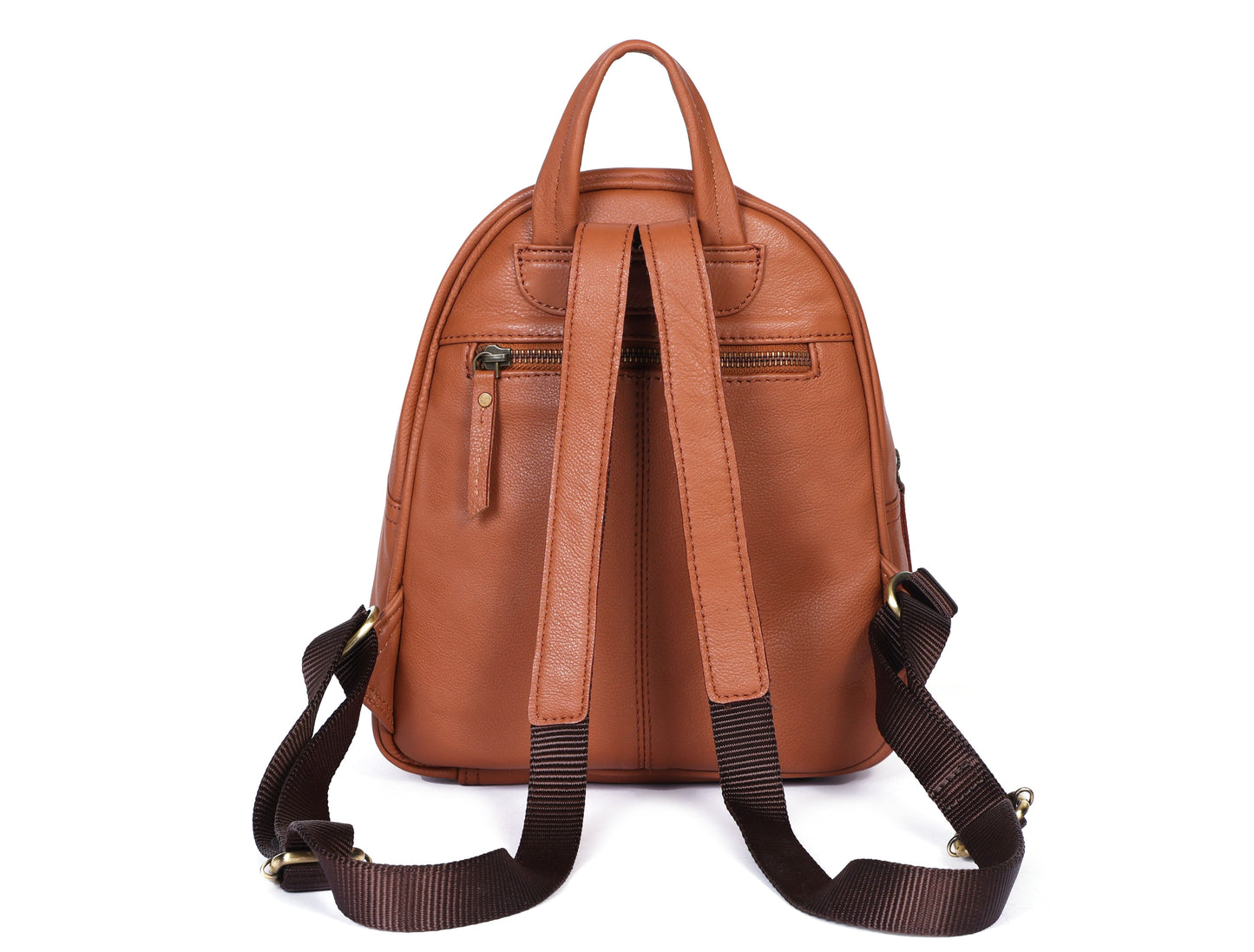 Tan NDM Leather Backpack: Elevate Your Style with Timeless Elegance. Art: BG-1580 Pack of 25