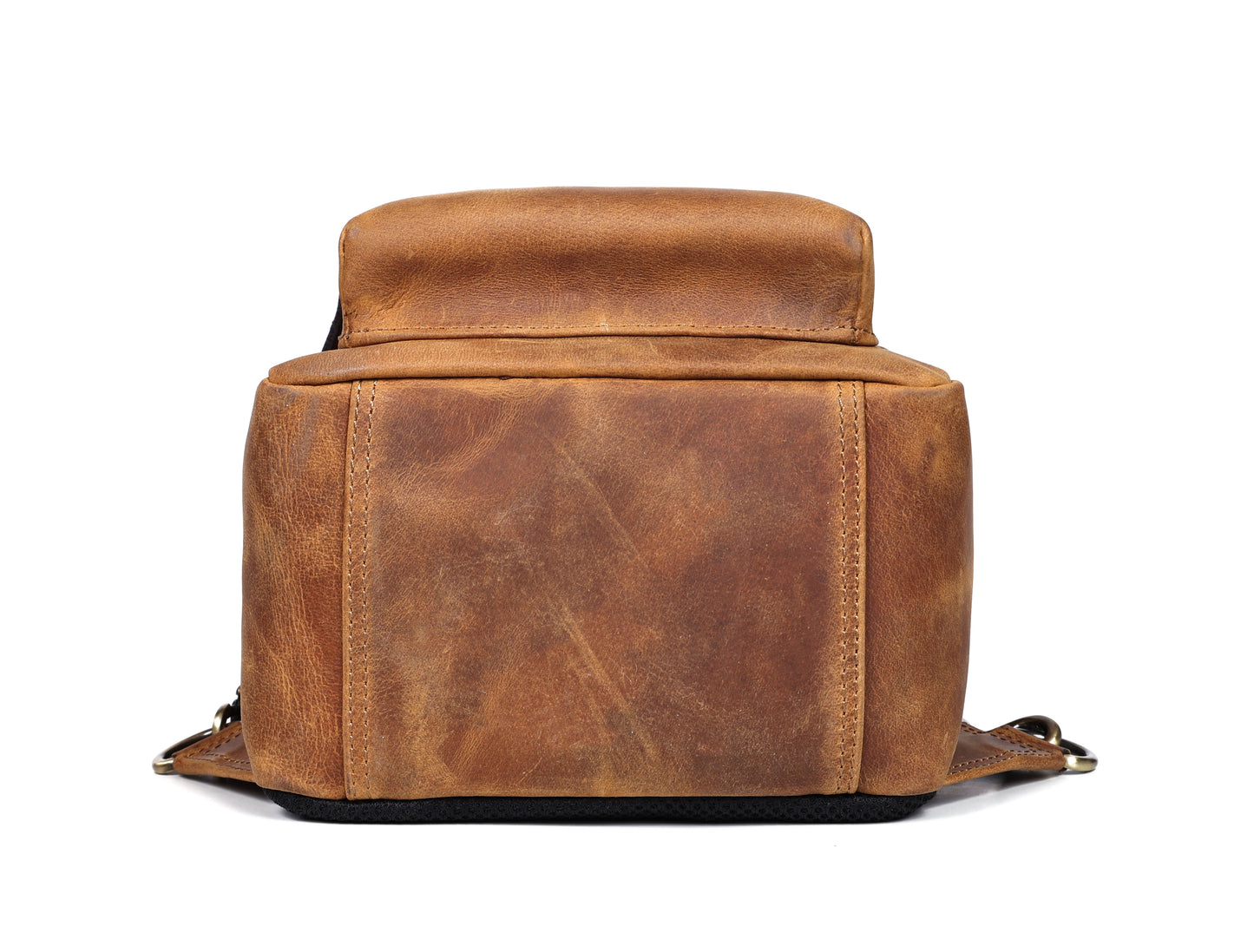 Premium Brown Leather Crossbody Bag, Art: BG-1616 Pack of 25