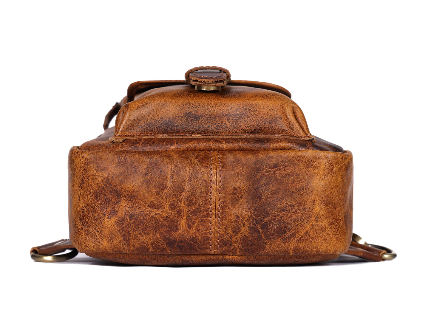 Brown Small Crossbody Leather Bag" Art: BG-1617 Pack of 25