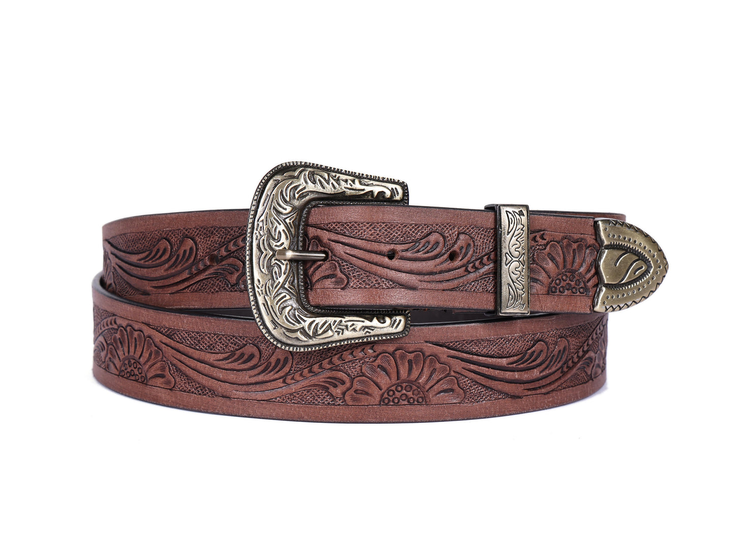 "Crafted Mastery: Hand-Carved Leather Belts for Timeless Style" Art: LB-813 Pack of 50
