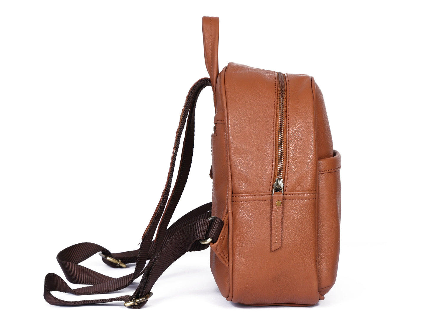 Tan NDM Leather Backpack: Elevate Your Style with Timeless Elegance. Art: BG-1580 Pack of 25