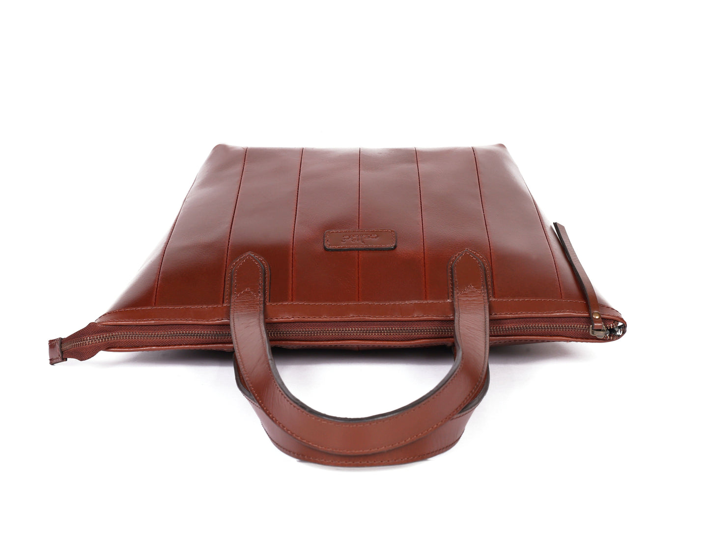 Brown Leather Tote Bag, handcrafted with love in India, Art: BG-1577 Pack of 25