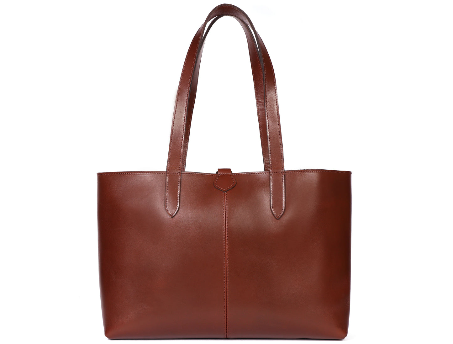 Classic Brown Leather Tote Bag - Elegance Meets Functionality. Art: BG-1750 Pack of 25