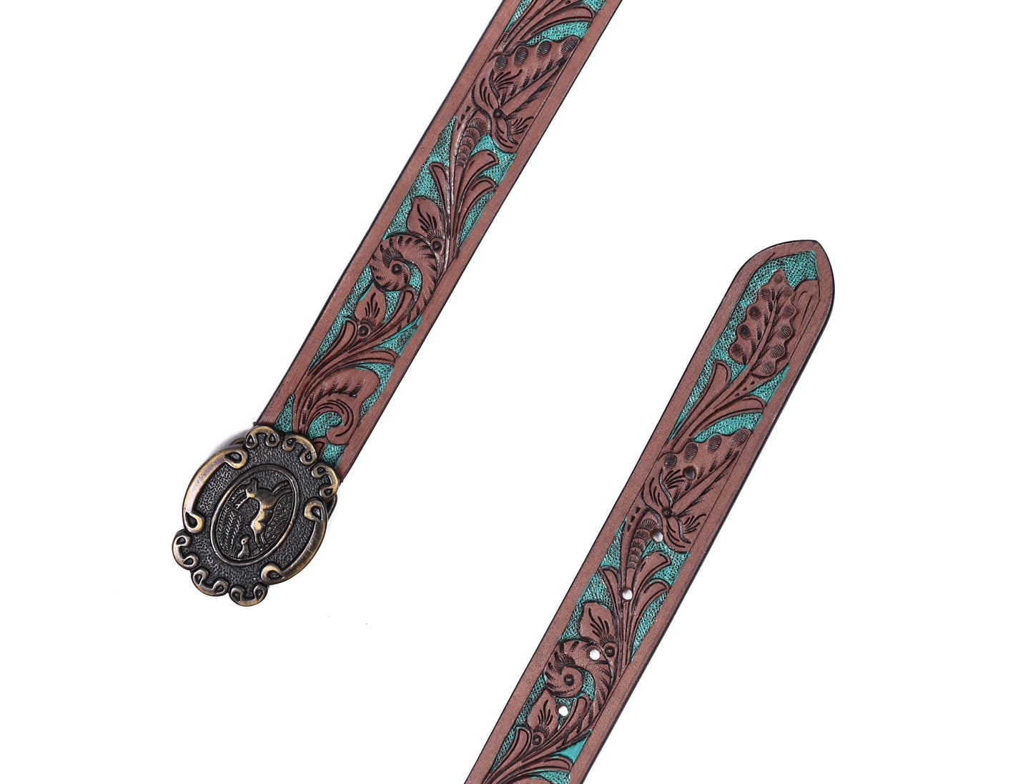 "Crafted Elegance: Hand-Carved Leather Belts Redefining Style" Art: LB-810 Pack of 50