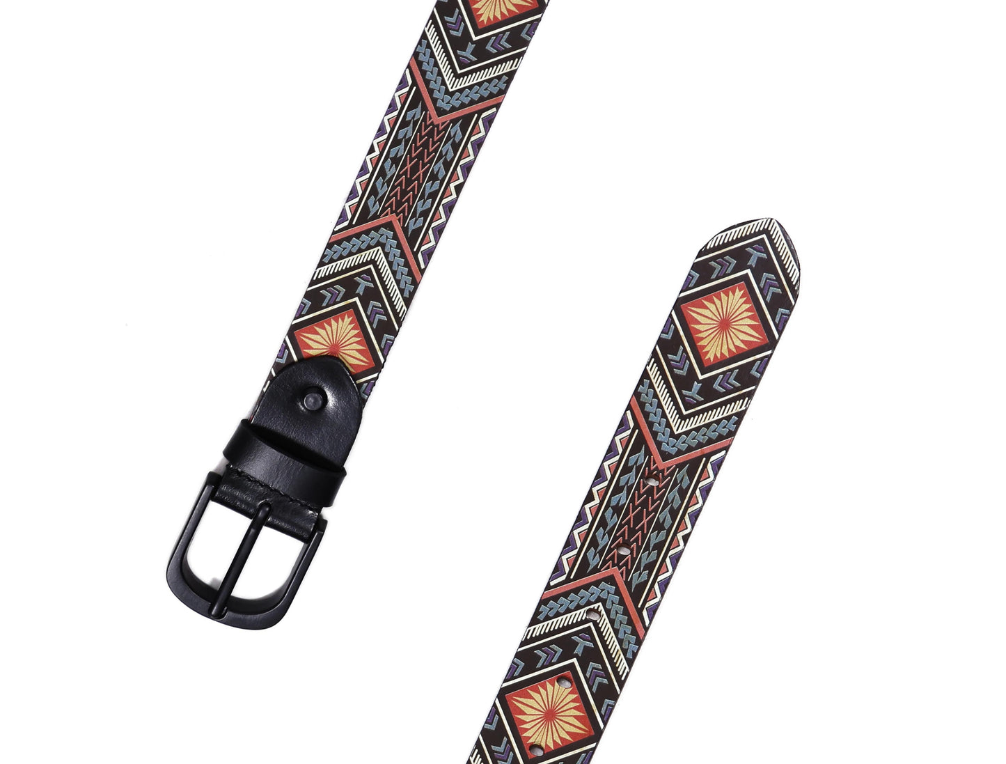 "Colorful Creativity: Leather Multi-Printing Belts for Statement Style" Art: LB-821 Pack of 50