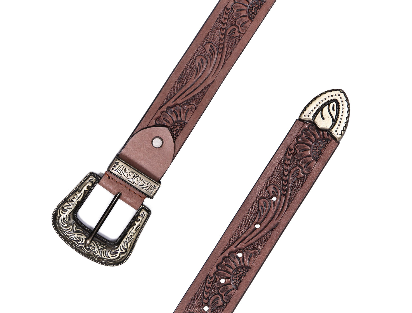 "Crafted Mastery: Hand-Carved Leather Belts for Timeless Style" Art: LB-813 Pack of 50