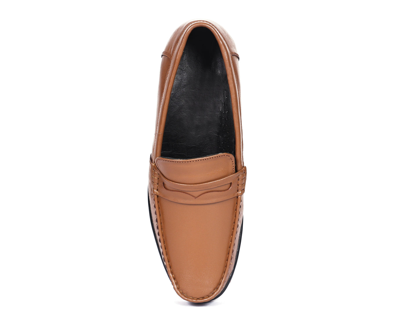 "Timeless Charm: Tan Casual Loafer Leather Shoes, Art: LS-1106 Pack of 25