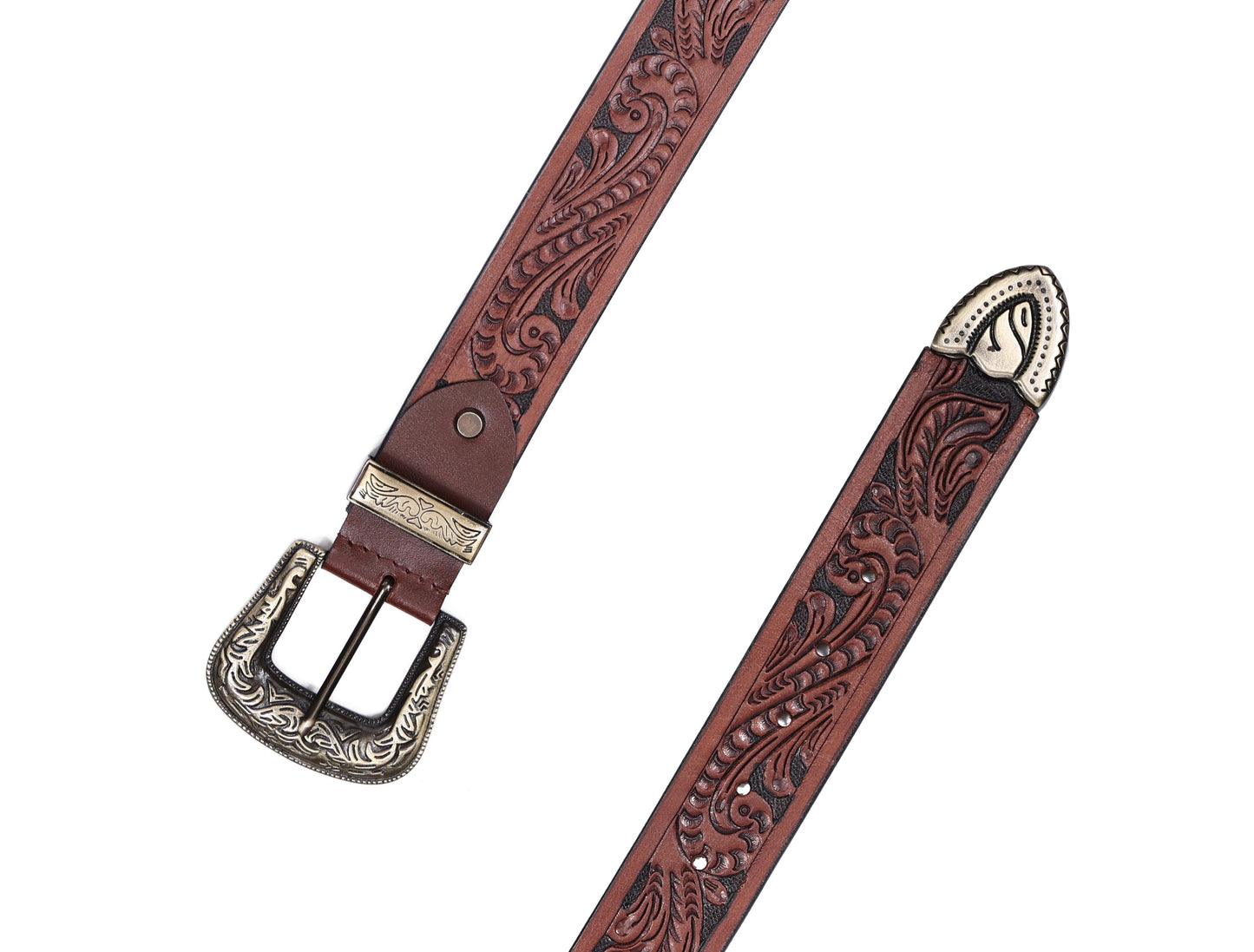 "Artisanal Mastery: Hand-Carved Leather Belts for Timeless Style" Art: LB-811 Pack of 50