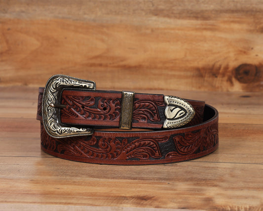 "Artisanal Mastery: Hand-Carved Leather Belts for Timeless Style" Art: LB-811 Pack of 50