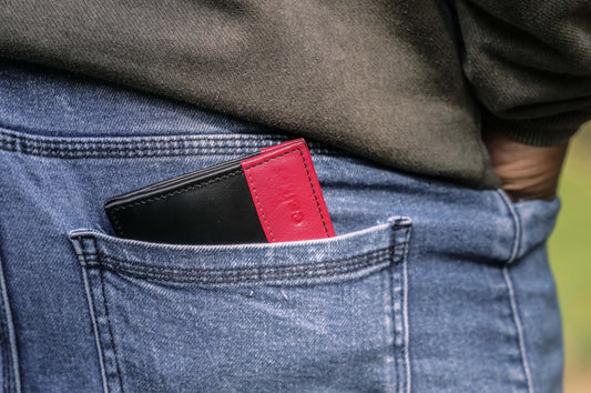 Designer Black Leather Wallet. Art:- LA-1400 Pack of 50