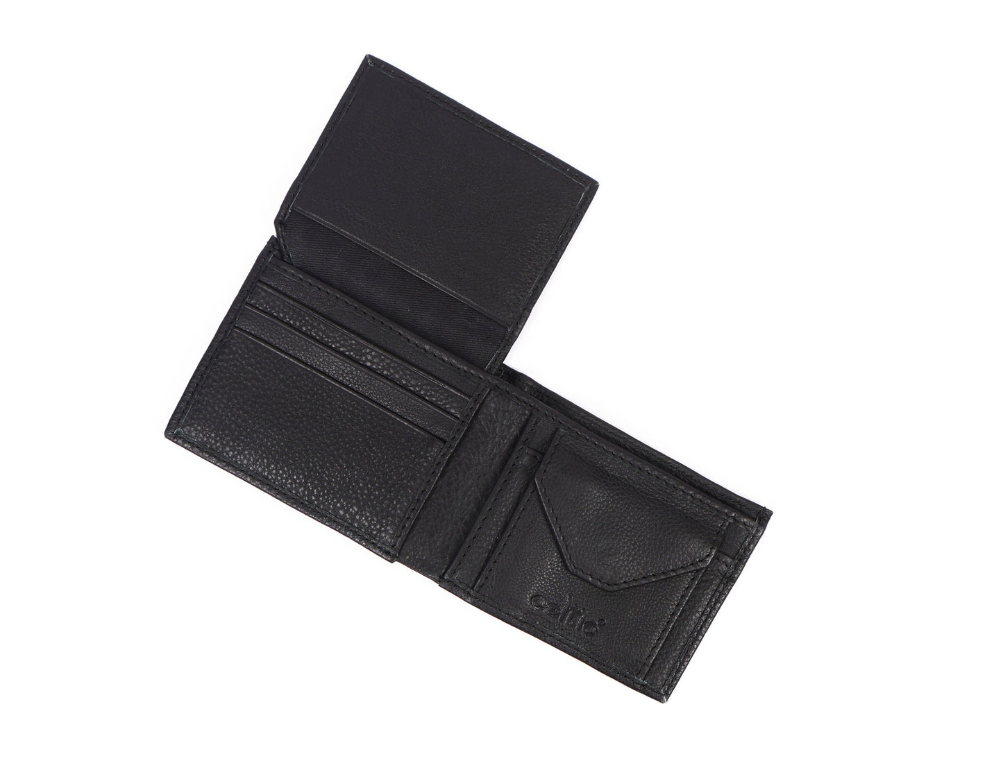 Sleek Black Leather Wallet - Style and Practicality Combined, Art:- LA-1408 Pack of 50