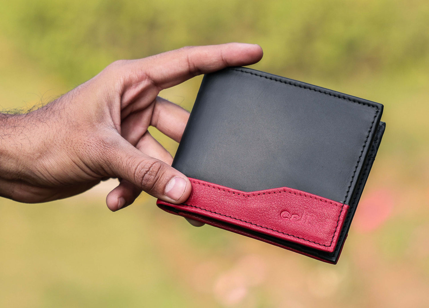Designer Black Leather Wallet. Art:- LA-1400 Pack of 50