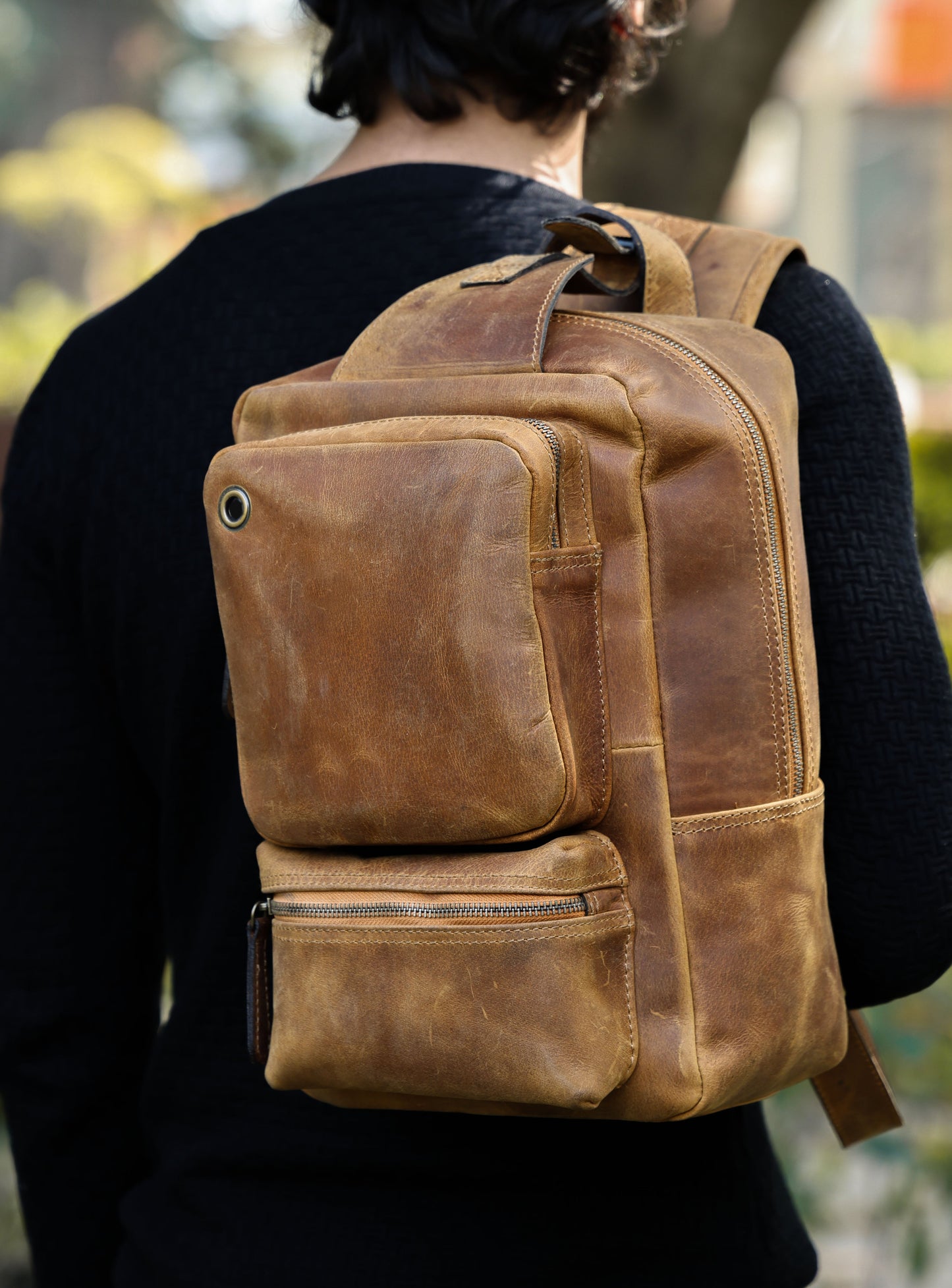 Premium Brown Leather Crossbody Bag, Art: BG-1616 Pack of 25