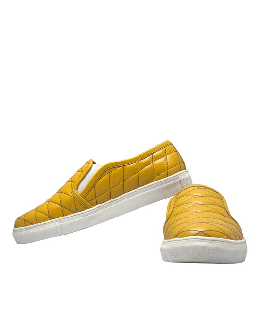 Bright & Stylish Girls' Yellow Leather Shoes – Perfect for Any Occasion, Art:- LS-1108 Pack of 25