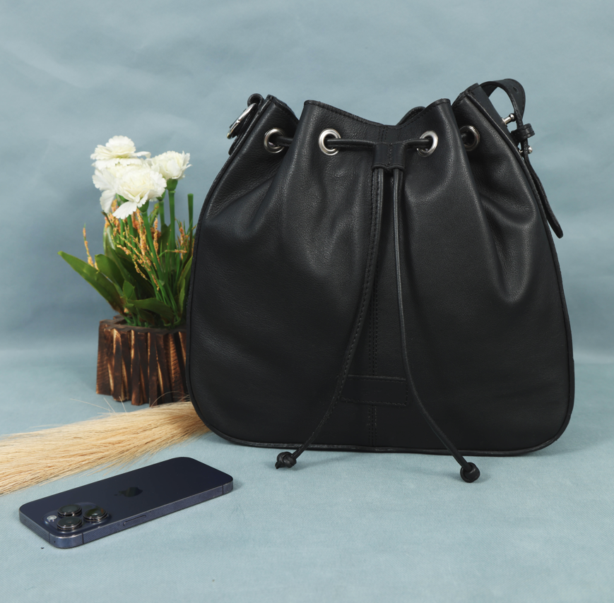Women's Milled Leather Bag - Elegant, Durable & Stylish Leather Handbag for Everyday Use" - BG-1756 Pack of 25