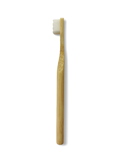 Bamboo Toothbrush Nano White - Round Handle Pack of 50