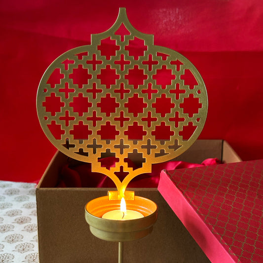 ATMAN INDIAN MOTIF TEA LIGHT HOLDER Pack of 50