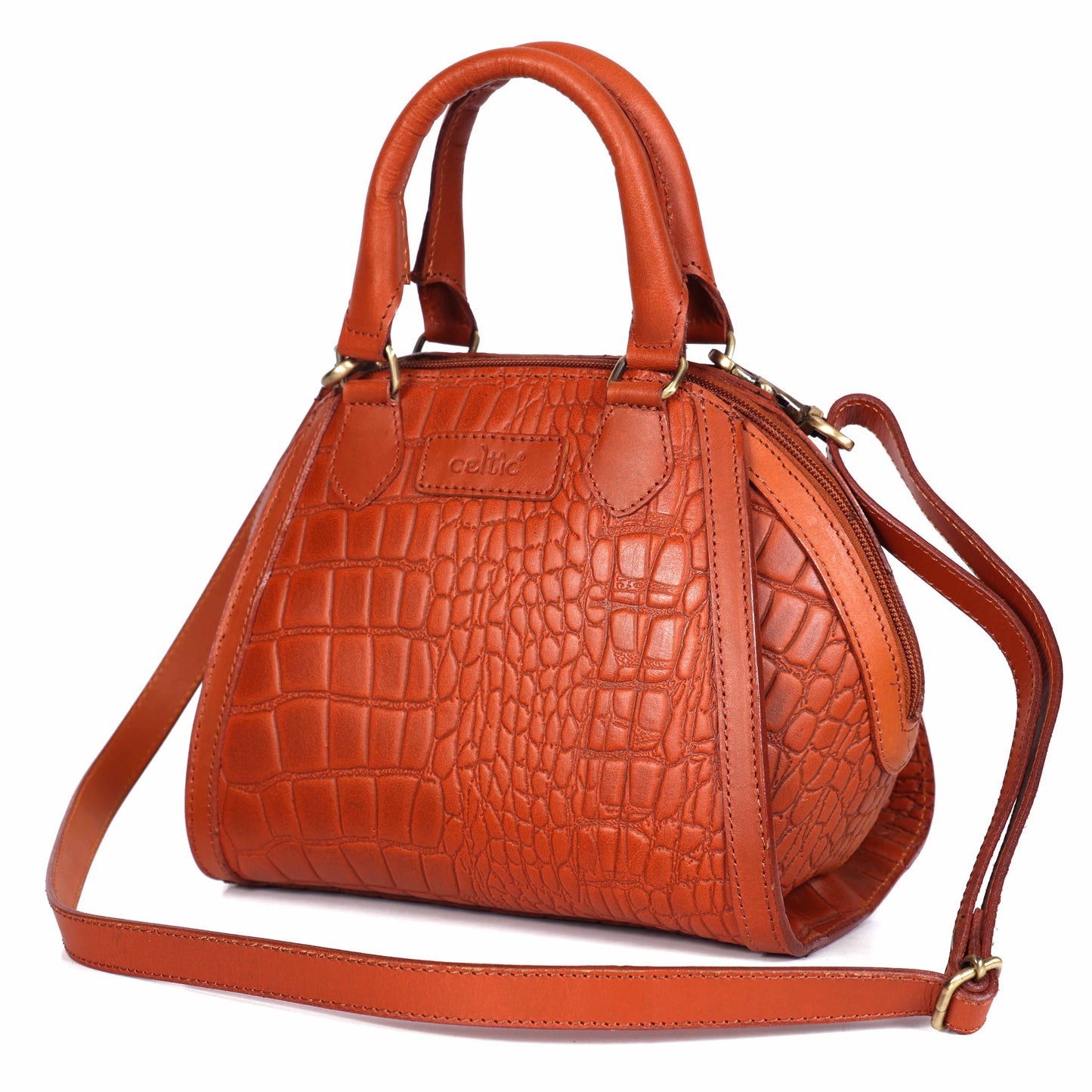 New Classic Leather Handbag with Detachable Sling Strap – Elegant & Versatile Art: BG-1597 Pack of 25