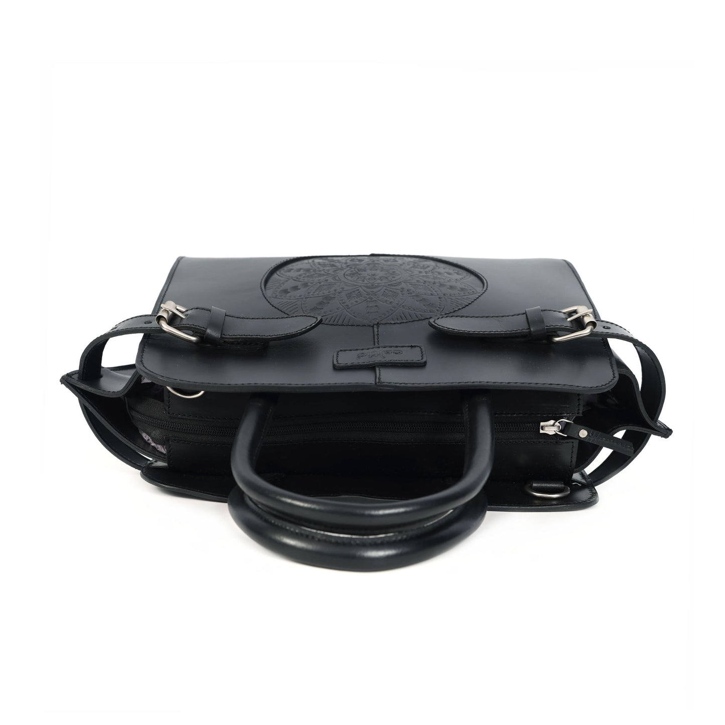 Brown or black color pure leather Shoulder bag for girls and women with glorious design | Party wear. Art: BG-1555 Pack of 25