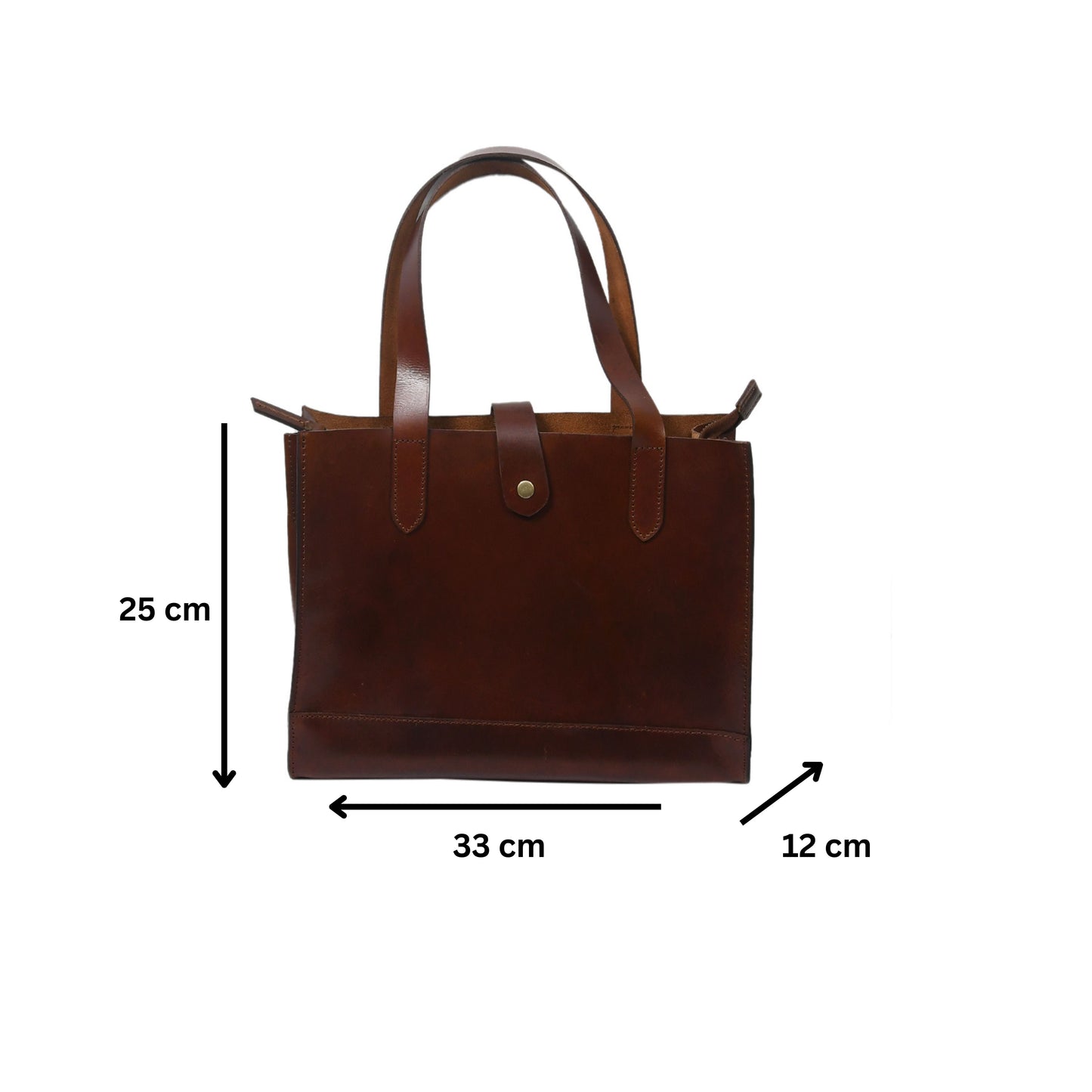 Celtic premium Elegant Brown Leather Tote Bag, Art: BG-1407 Pack of 25