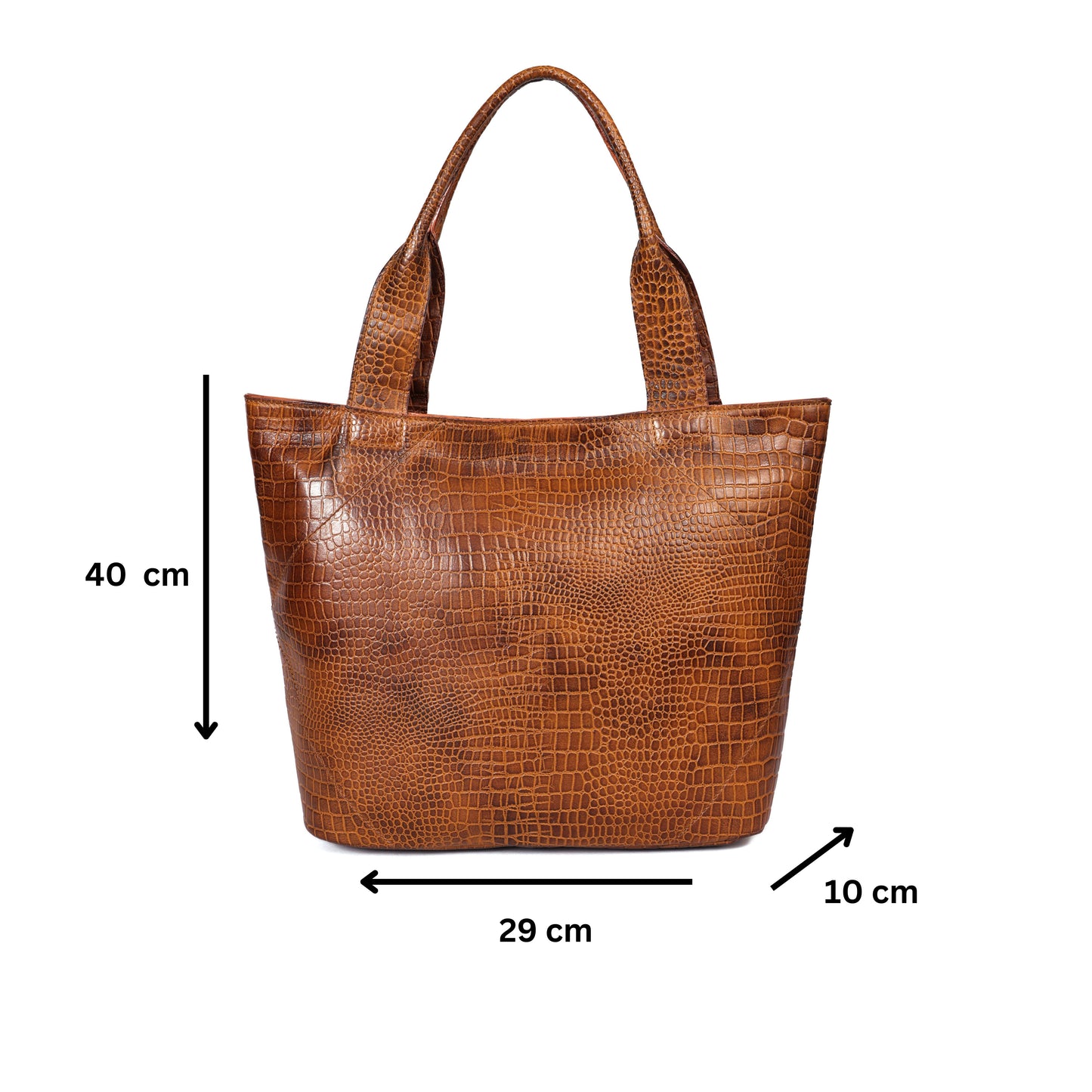 New celtic premium Elegance in Leather Tote Bag with Leather Accents. Art: BG-1387 Pack of 25