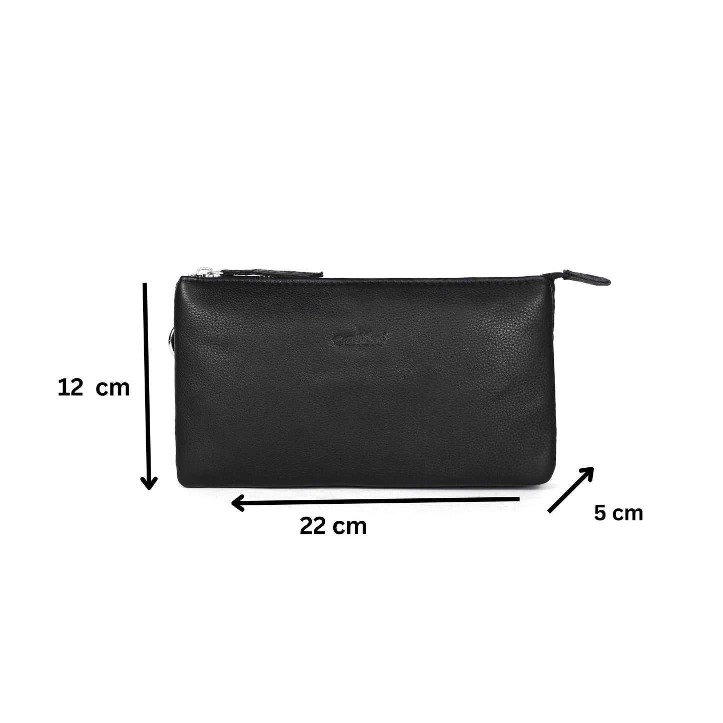Black Smooth Leather Sling Bag: Timeless Elegance Meets Modern Convenience. Art: BG-1571 Pack of 25